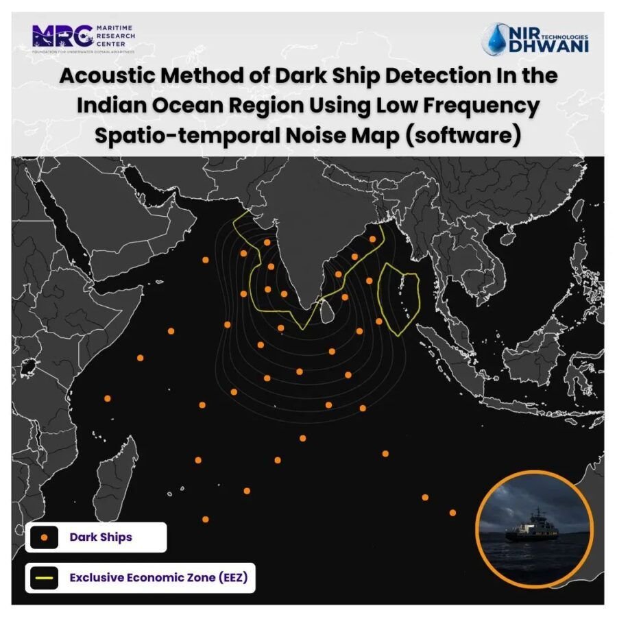 Acoustic Method of Dark Ship Detection In the Indian Ocean Region Using Low Frequency Spatio-temporal Noise Map (software)