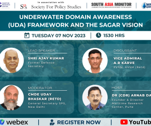 Webinar on Underwater Domain Awareness (UDA) Framework and the SAGAR Vision